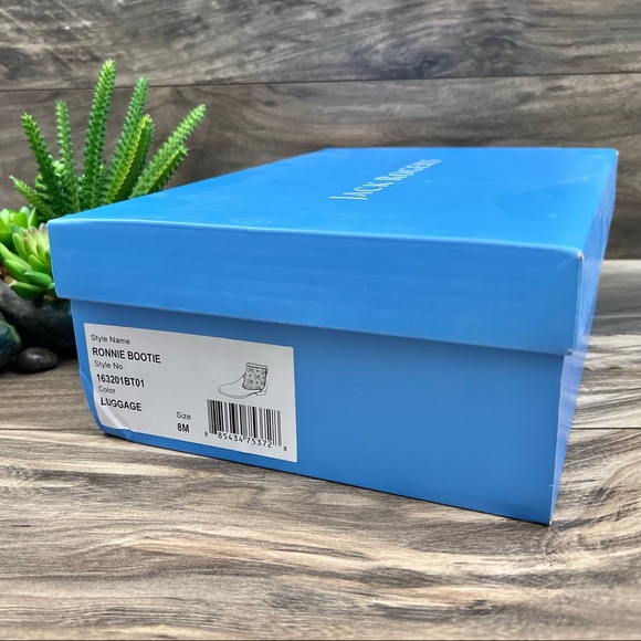 NIB Jack Rogers Ronnie Bootie Laser Cut Luggage Tan Suede - Picture 11 of 14